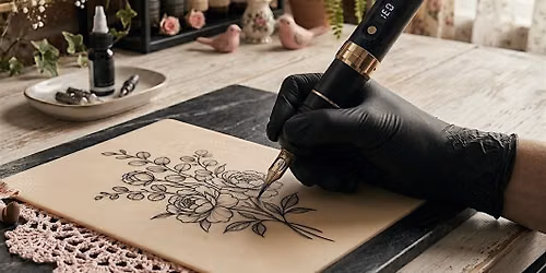 Tattoo synthetic skin work shop