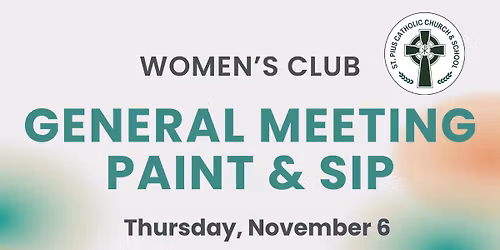 Women's Club Meeting - PAINT & SIP!
