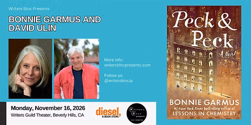 Writers Bloc and Diesel Bookstore Present Bonnie Garmus and David Ulin