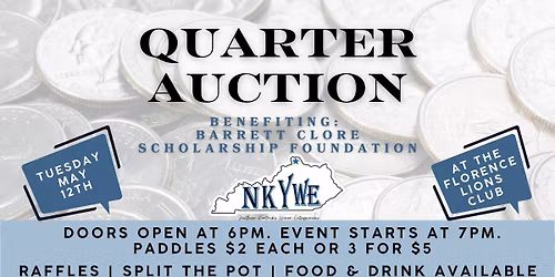 Quarter Auction: Barrett Clore Scholarship Foundation