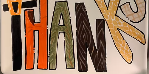 Kids\u2019 Ceramic Paint: Give Thanks Plate