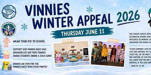 Vinnies Winter Appeal & PJ Day