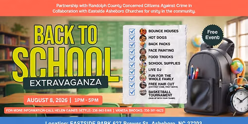 Back to School Extravaganza | Free Event for the Family