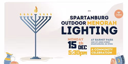 Spartanburg Menorah Lighting