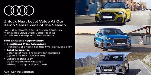 Audi Sandton Demo Sales Event