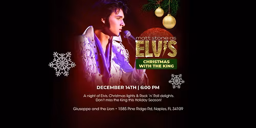 Matt Stone as Elvis Christmas with the King