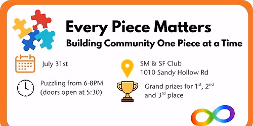 Puzzle Fundraiser -Every Piece Matters, Building Community One Piece at a Time