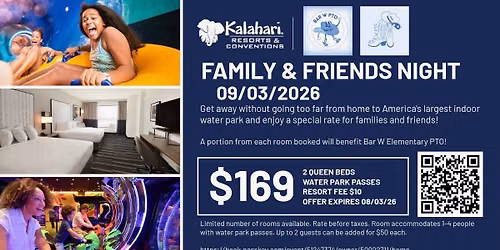 Kalahari Family & Friends Night