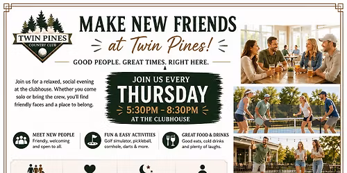 Open House - Thursday Night Social! Everyone Welcome!