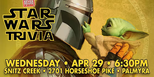 Star Wars Trivia at Snitz Creek Brewery - Palmyra
