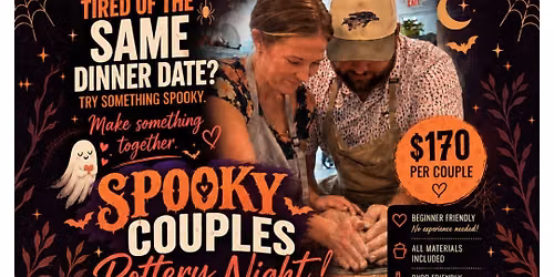Spooky Couples Pottery Night | Halloween Date Night
