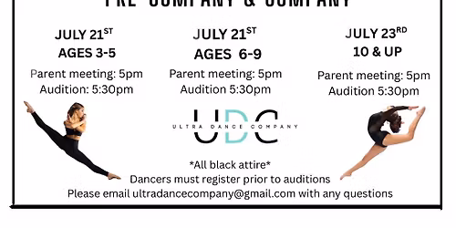 Ultra Dance Company Auditions - Volume 3