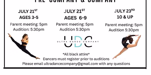 Ultra Dance Company Auditions - Volume 3