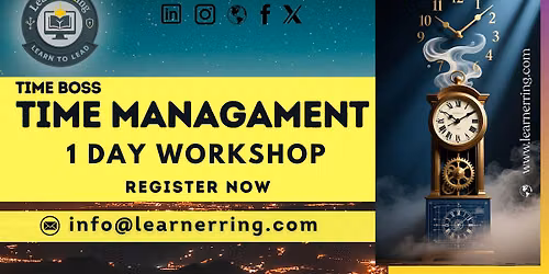Time Management 1-Day Workshop | Moreno Valley, CA