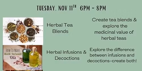 Beginner Herbal Treatments Class w\/ Three Cedars Farmhouse