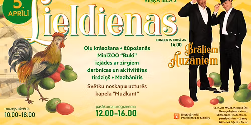  Lieldienas Piej\u016bras br\u012bvdabas muzej\u0101 