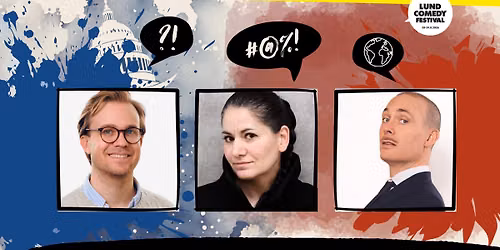  Humor n\u00e4r v\u00e4rlden br\u00e5kar, Jesper R\u00f6nndahl m.fl. | Lund Comedy Festival