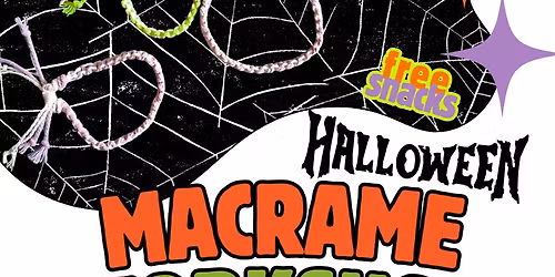 Halloween macrame keyring and bracelet workshop