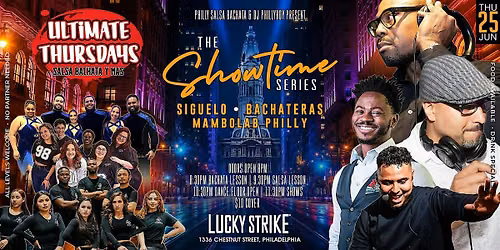 Ultimate Thursdays @ Lucky Strike | Salsa, Bachata + 4 Live Dance Shows