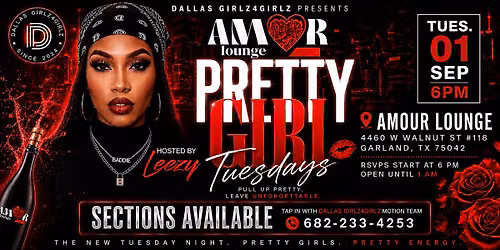 PRETTY GIRL TUESDAYS at Amour Lounge