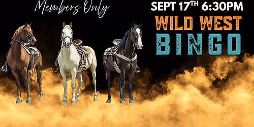 Members Only Wild West Bingo