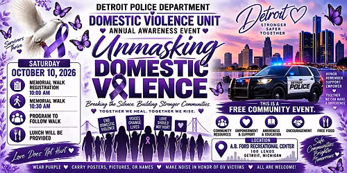 Unmasking Domestic Violence Awareness Event