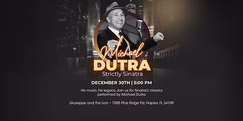 Michael Dutra Strictly Sinatra