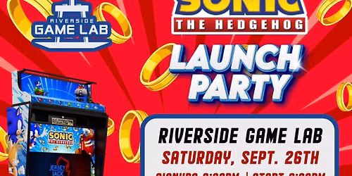 Sonic the Hedgehog Pinball Launch Party @ Riverside Game Lab
