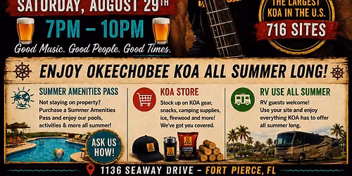 Okeechobee KOA (Inside Shanty) for Guests