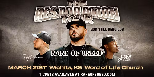 Rare of Breed LIVE in Wichita, KS at Word of Life Church (3\/21\/26)