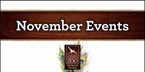 November Events at CMZoo
