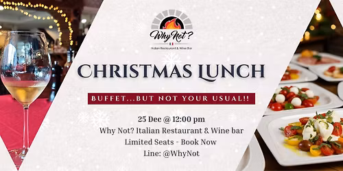 Christmas Lunch buffet...  Not your usual buffet!