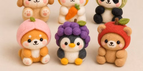 Needle Felted Kawaii Animals
