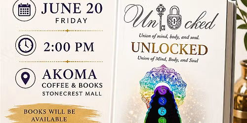 UNLOCKED; Union Of Mind Body and Soul Book signing