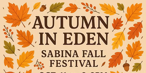Autumn in Eden, Sabina Fall Festival