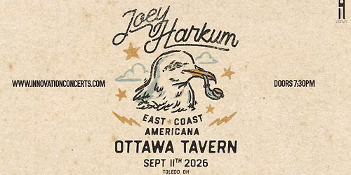 Joey Harkum LIVE at The Ottawa Tavern Friday September 11th