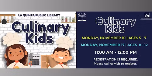 Culinary Kids (Registration Required)