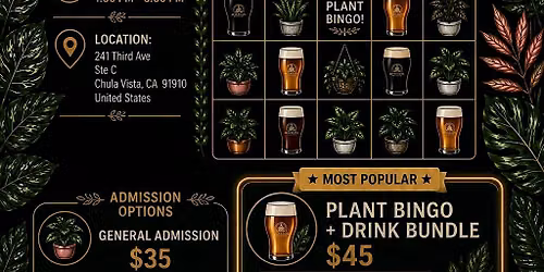 PLANT BINGO @ BREWJERIA CHULA VISTA
