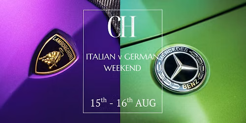 Italian v German Weekend: Cars & Bikes Welcome