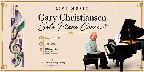 Gary Christiansen, Solo Piano Concert
