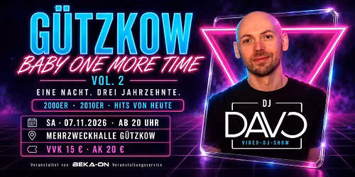 G\u00fctzkow Baby One More Time Vol. 2 \u2013 die 2000er Party