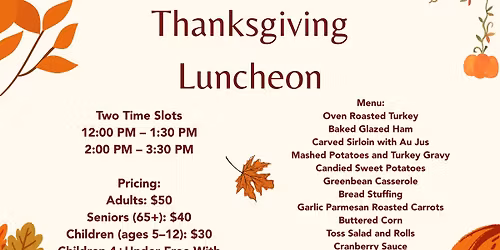 Thanksgiving Luncheon