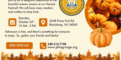 2026 Harvest Festival: Craft and Vendor Sale