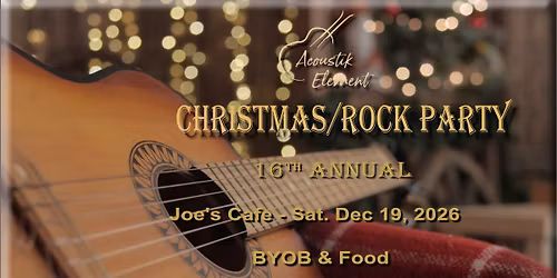Acoustik Element - (Sat)  Christmas Party