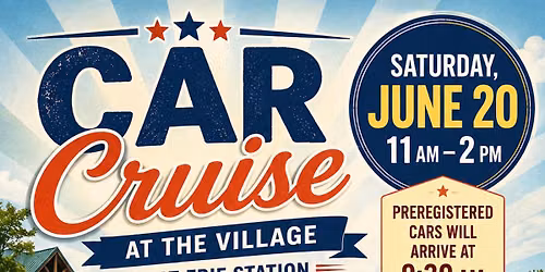 Car Cruise at The Village of Erie Station