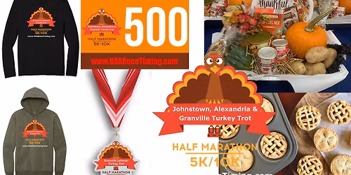Johnstown, Alexandria & Granville Turkey Trot (5k\/10k\/Half Marathon & Kids Run)