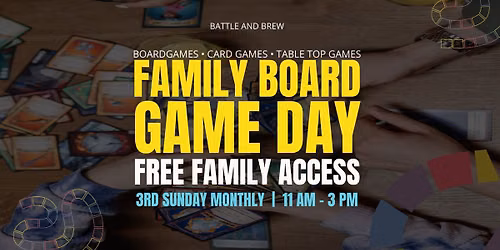 Family Board Game Day: Free Family Gaming Event