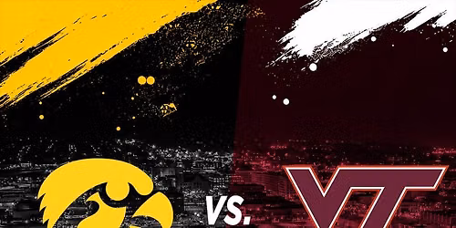 Virginia Tech Hokies vs Iowa Hawkeyes Mens Basketball at Tyson Events Center