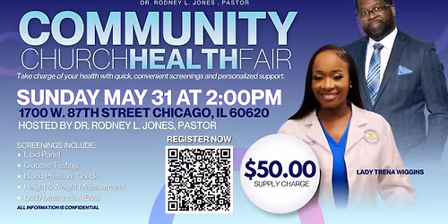 New Nation Anointed Ministries commUNITY Church Health Fair