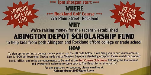 Fourth annual Abington Depot golf tournament